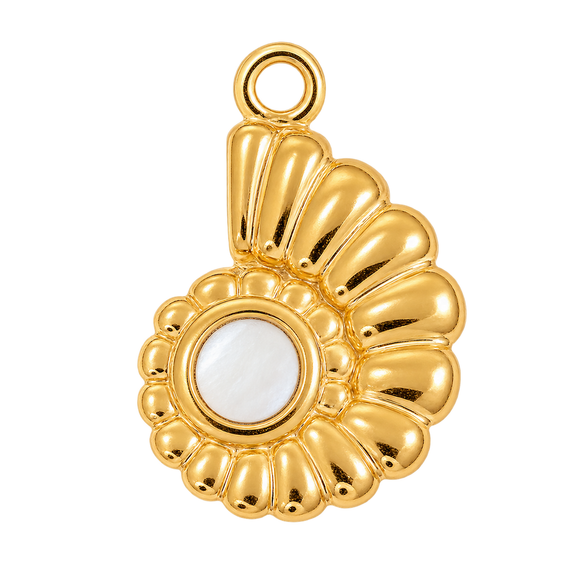 Gold Shell Charm