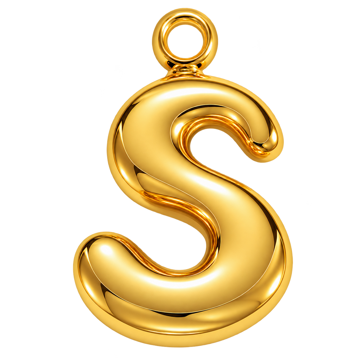 Bubble Initial Letter Charm