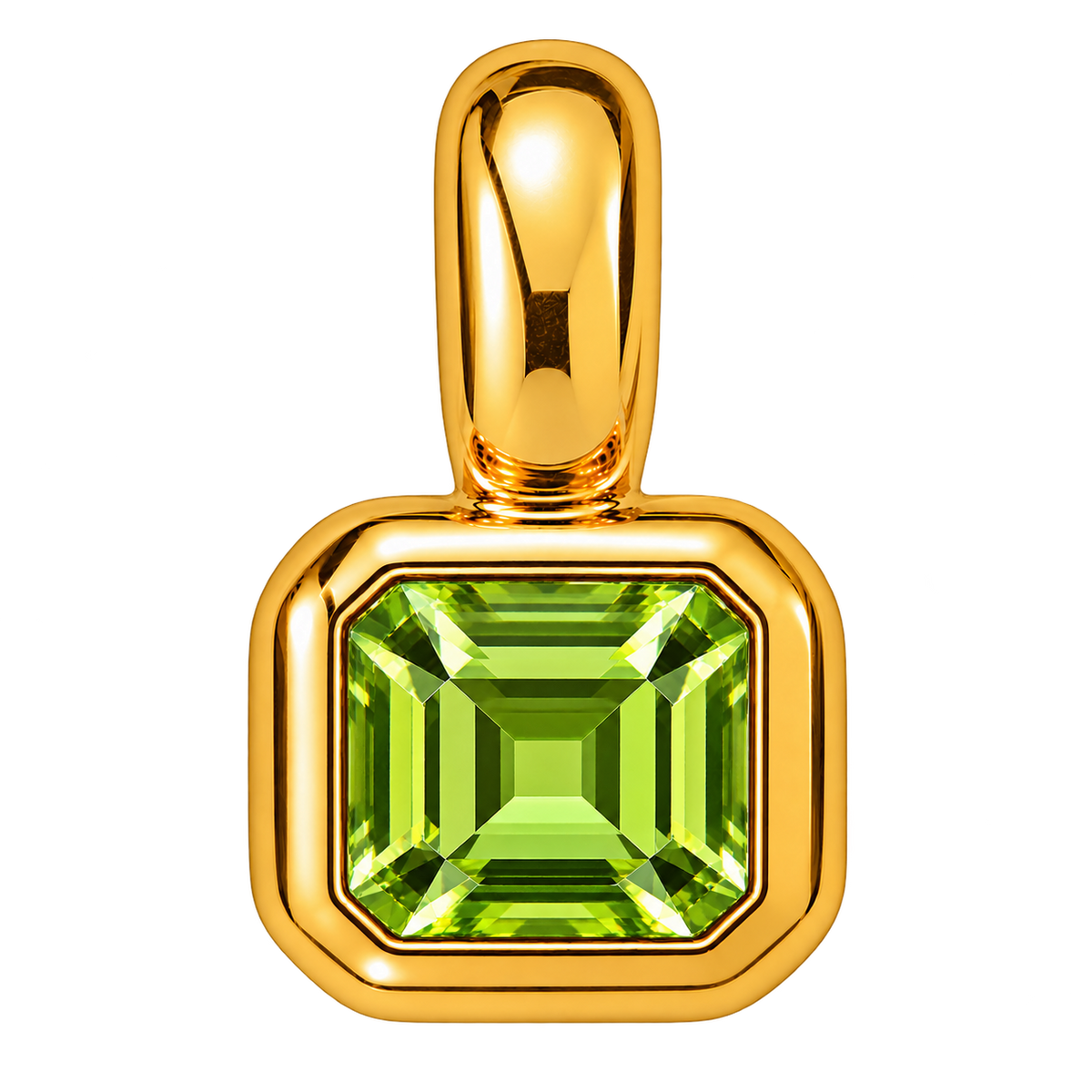 Square Birthstone Charm