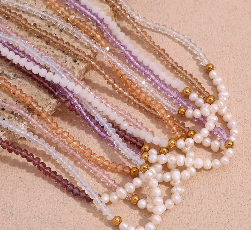 Sandy Pearl Necklace