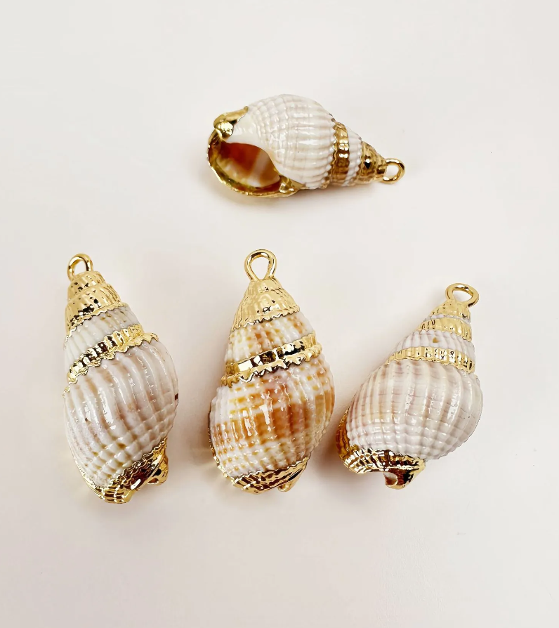 Marble Shell Charm