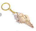 Natural White Murex Shell Keychain
