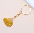 Sunny Scallop Shell Keychain