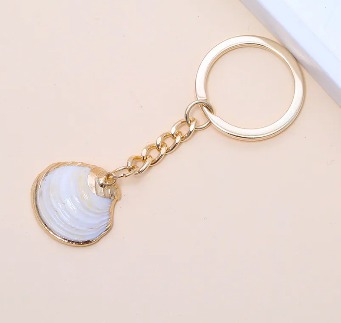 Coastal Shell Keychain