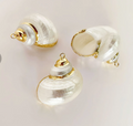 Pearl Snail Shell Charm