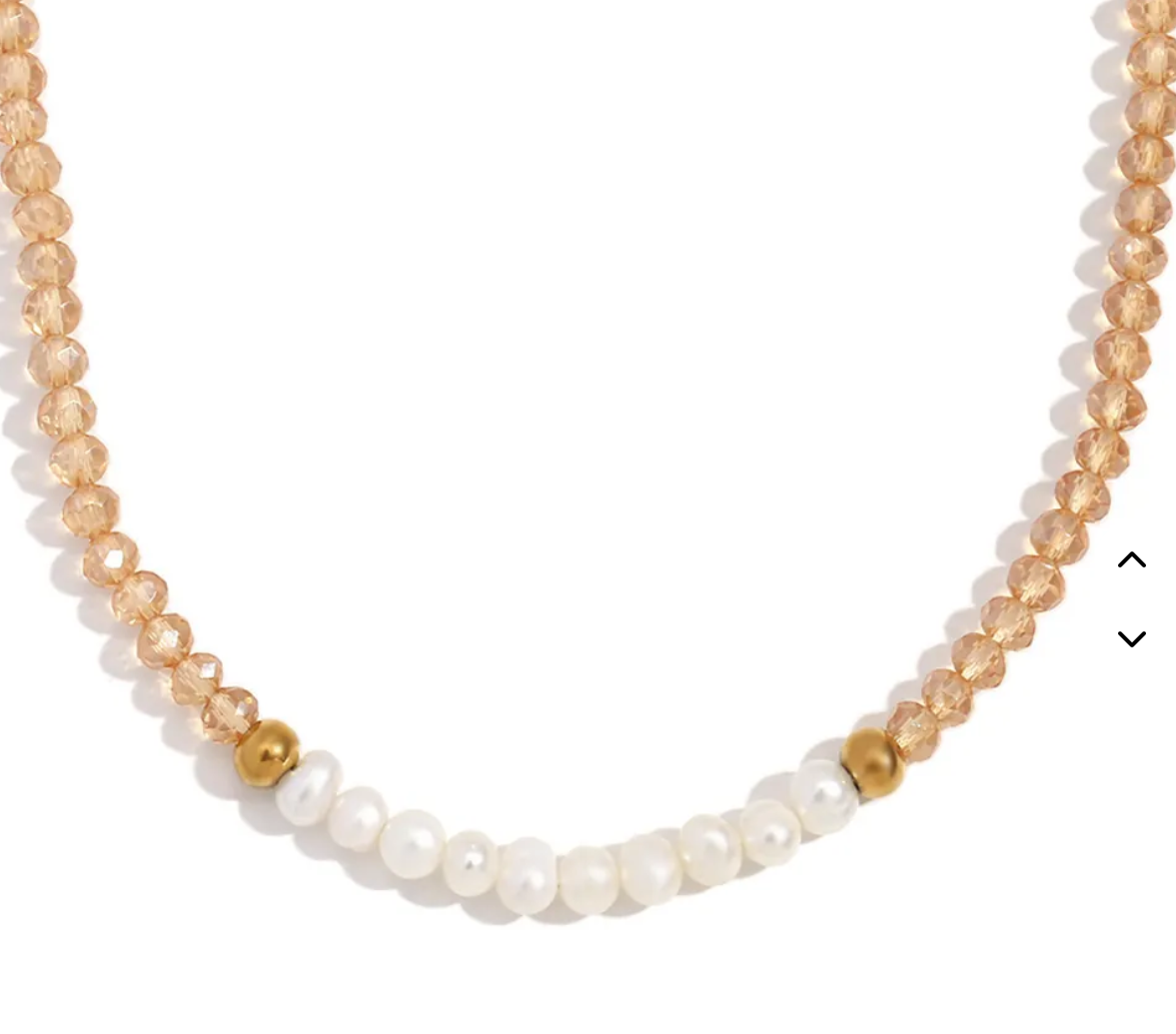 Sandy Pearl Necklace