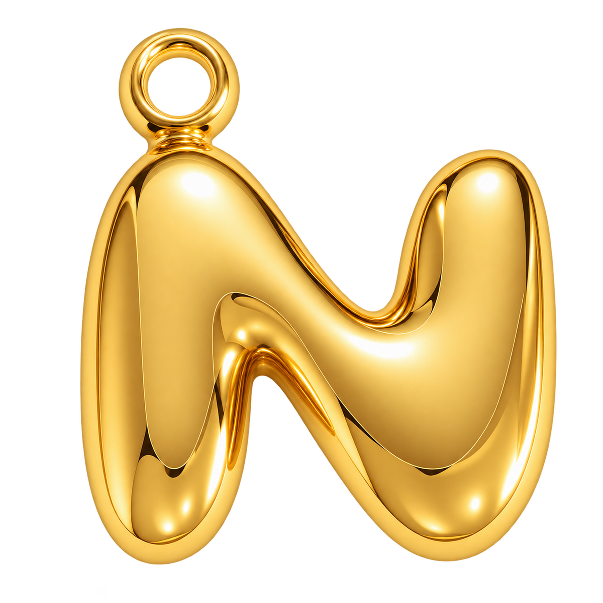 Bubble Initial Letter Charm